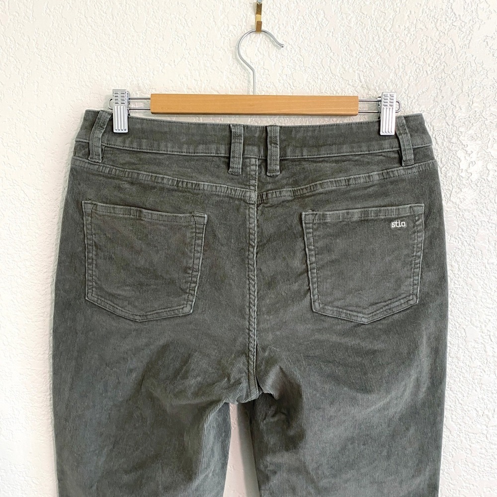 Stio Rivet Corduroy Pants Sage Green Gray Womens 10 Short Outdoor Hiking Camping - Picture 5 of 13